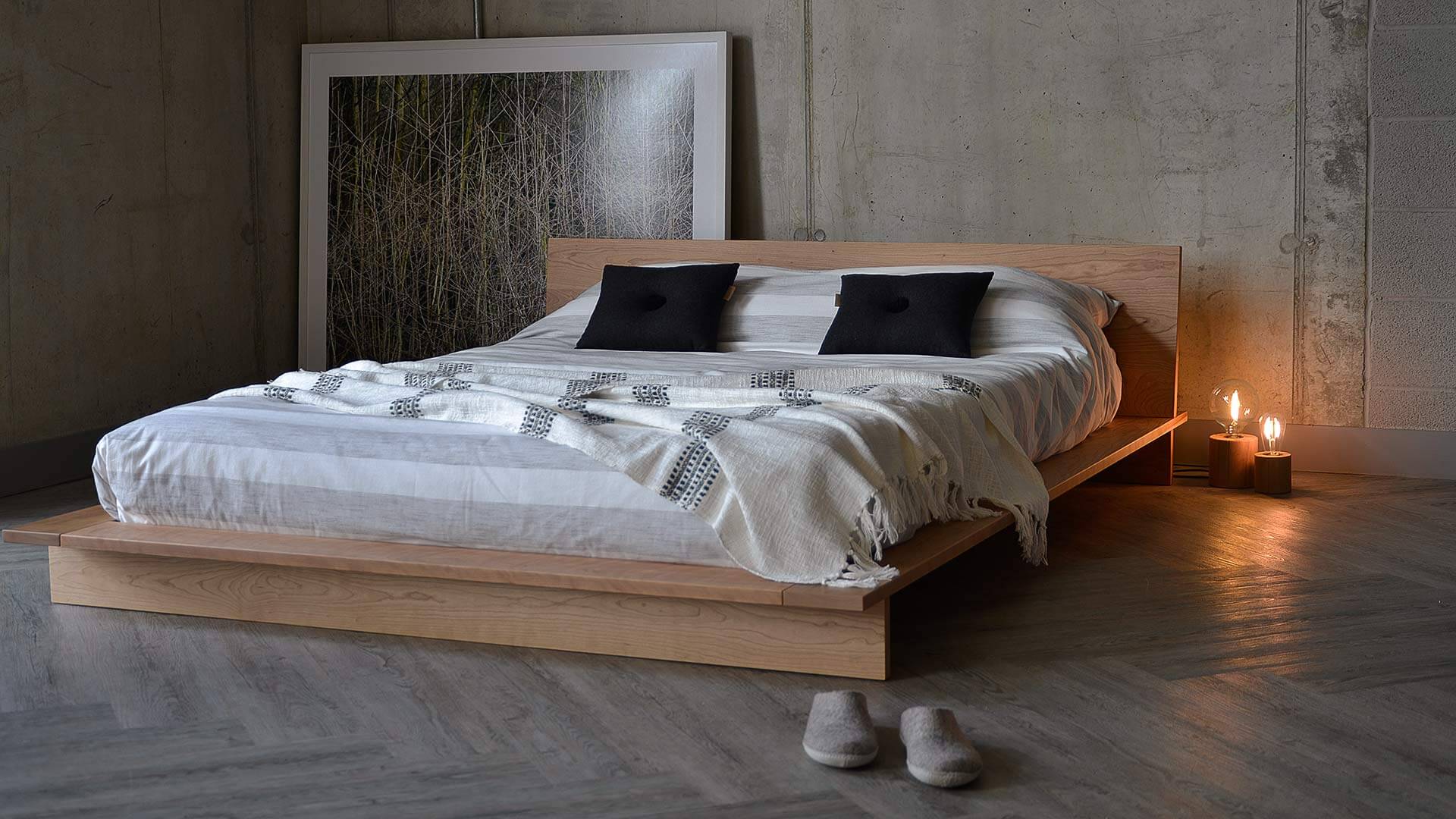Japanese solid wood bed TOKYO 180x200 – Atelier Vintëkk