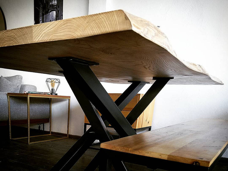 Table salle à manger CHÂLET en bois massif brut