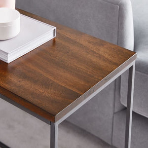 Table d'appoint GEO en noyer massif